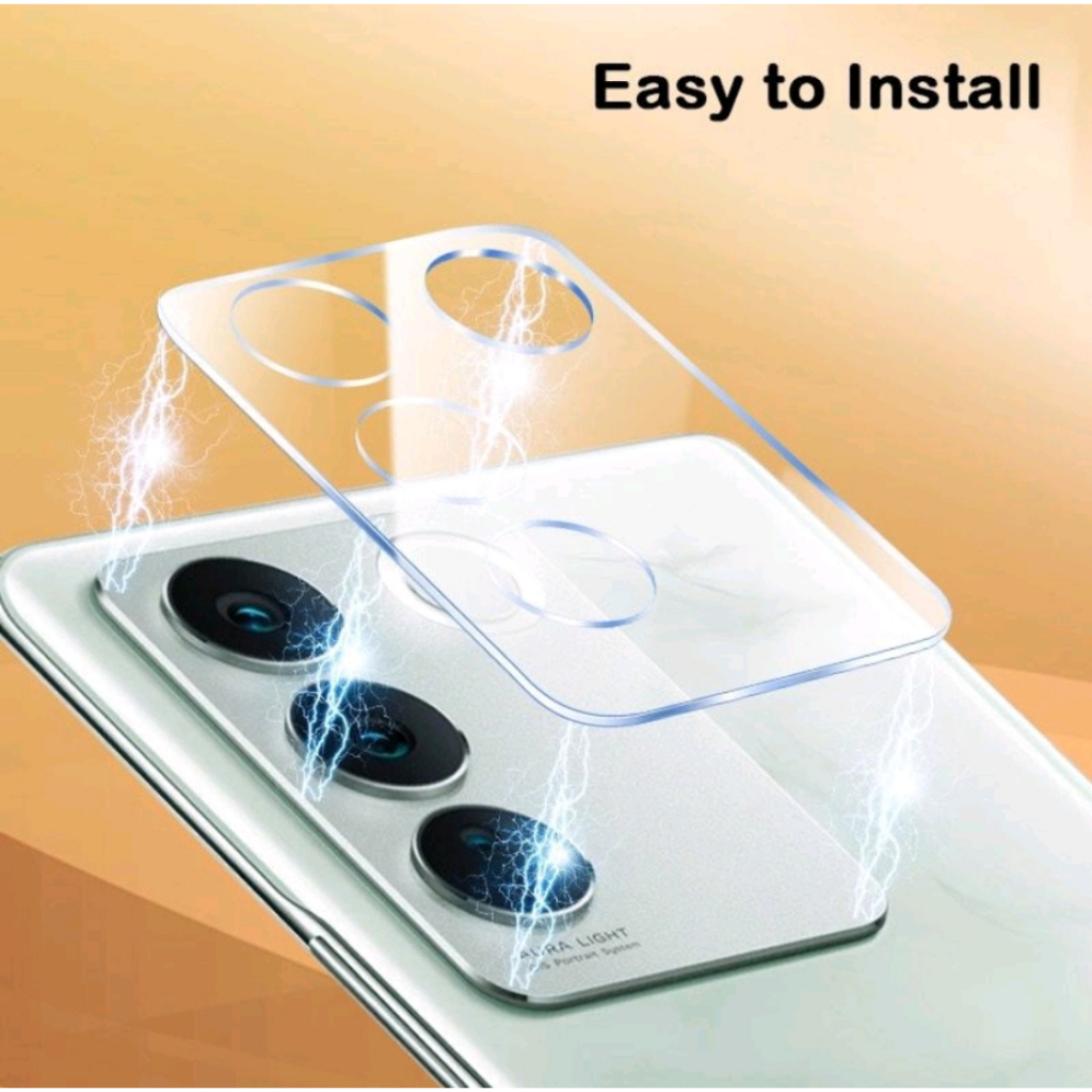 TEMPERED GLASS Camera Frame CLEAR Full Cover anti Gores Kamera Vivo V27 V27e V25 V25e