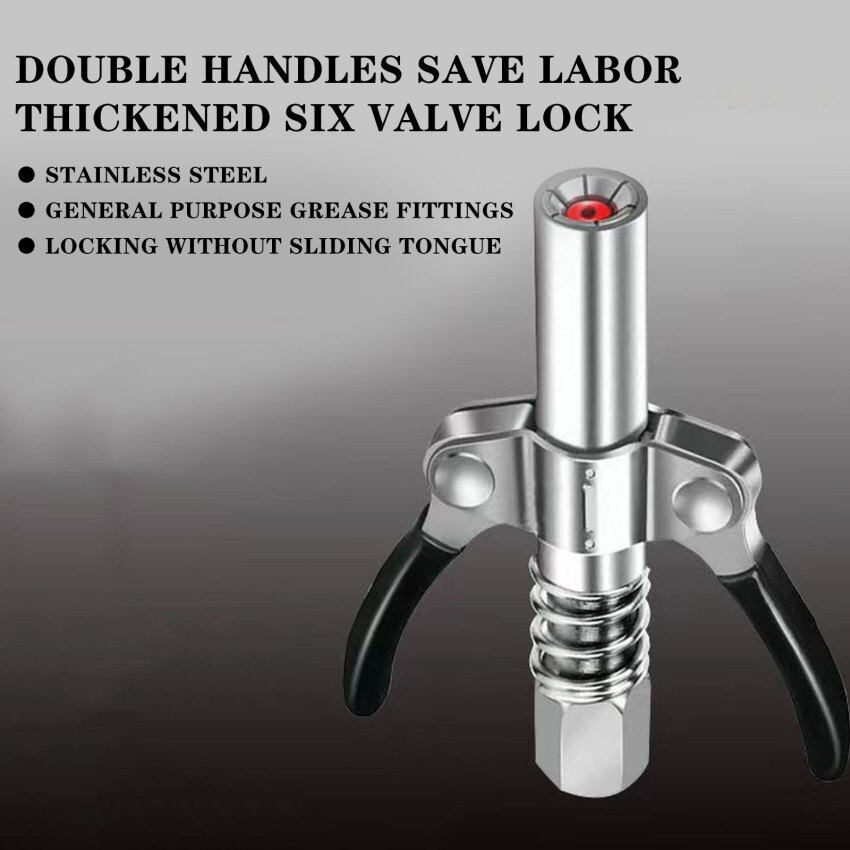 Grease Coupler Heavy Duty Quick Lock Dan Release Dengan Handle Ganda