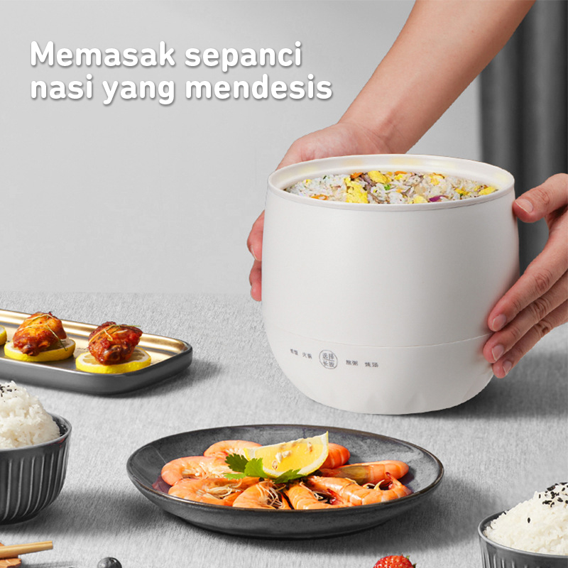 MYN Mall 1.8L Rice Cooker Mini / Penanak nasi 300watt / Panci Listrik / Mini Rice Cooker Mini Penanak Nasi Multifungsi