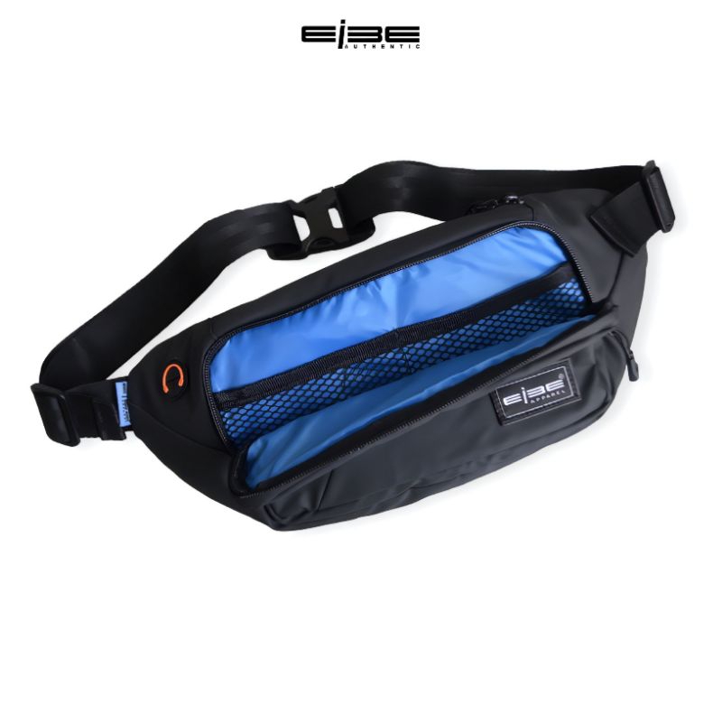 Waistbag waterproof tas pinggang premium tas selempang pria anti air weistbag eibe [ PHANTOM ]