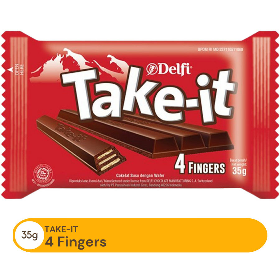 

DELFI TAKE IT Take-It 4 Fingers wafer 35g 35 gram