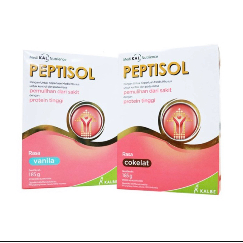 

PEPTISOL Cokelat - Vanila 185gr - Nutrisi Tinggi Protein