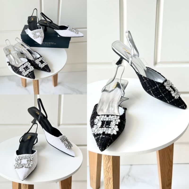 Zara Heels 4cm Selop S19240