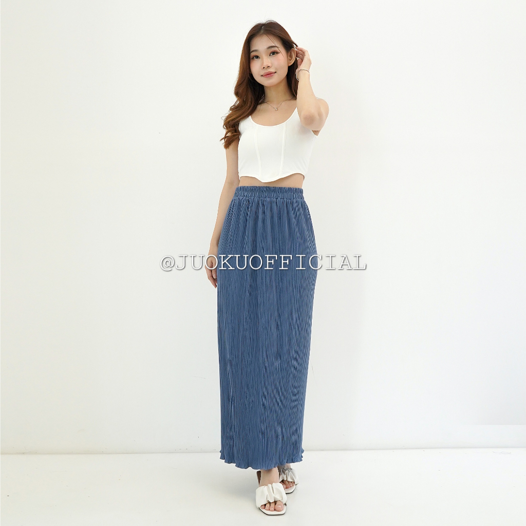 Rok Wavy Plisket Span / Rok Span / Rok Plisket / Rok Wavy / Rok Span Wavy / Pleated Skirt