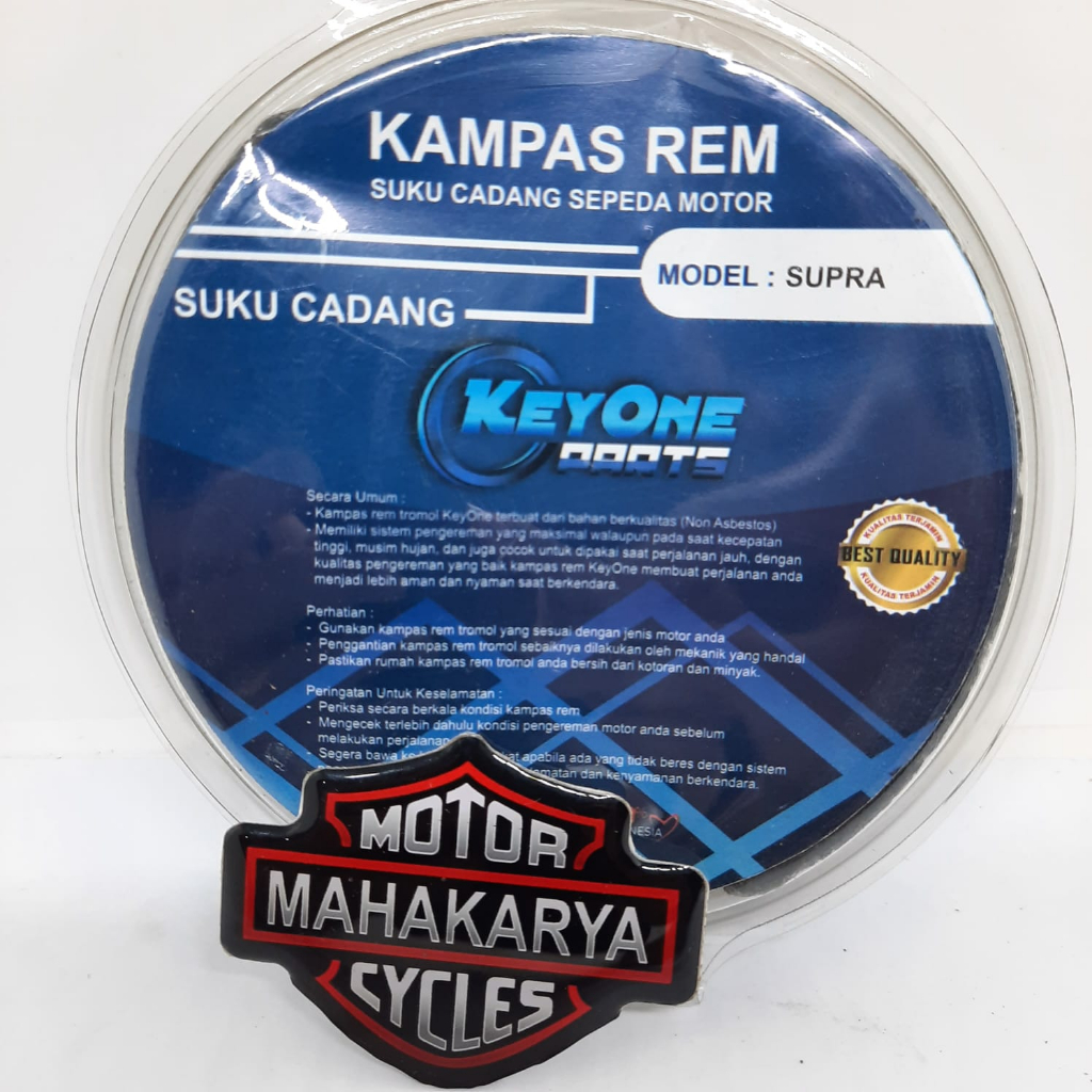 KAMPAS REM PIRODO BELAKANG TROMOL HONDA SUPRA GRAND ASTREA PRIMA WIN