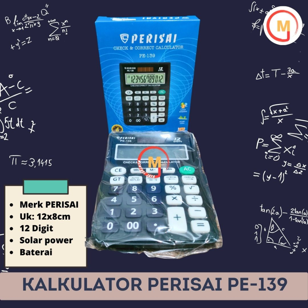 

Kalkulator Perisai PE-139 12 Digit Original