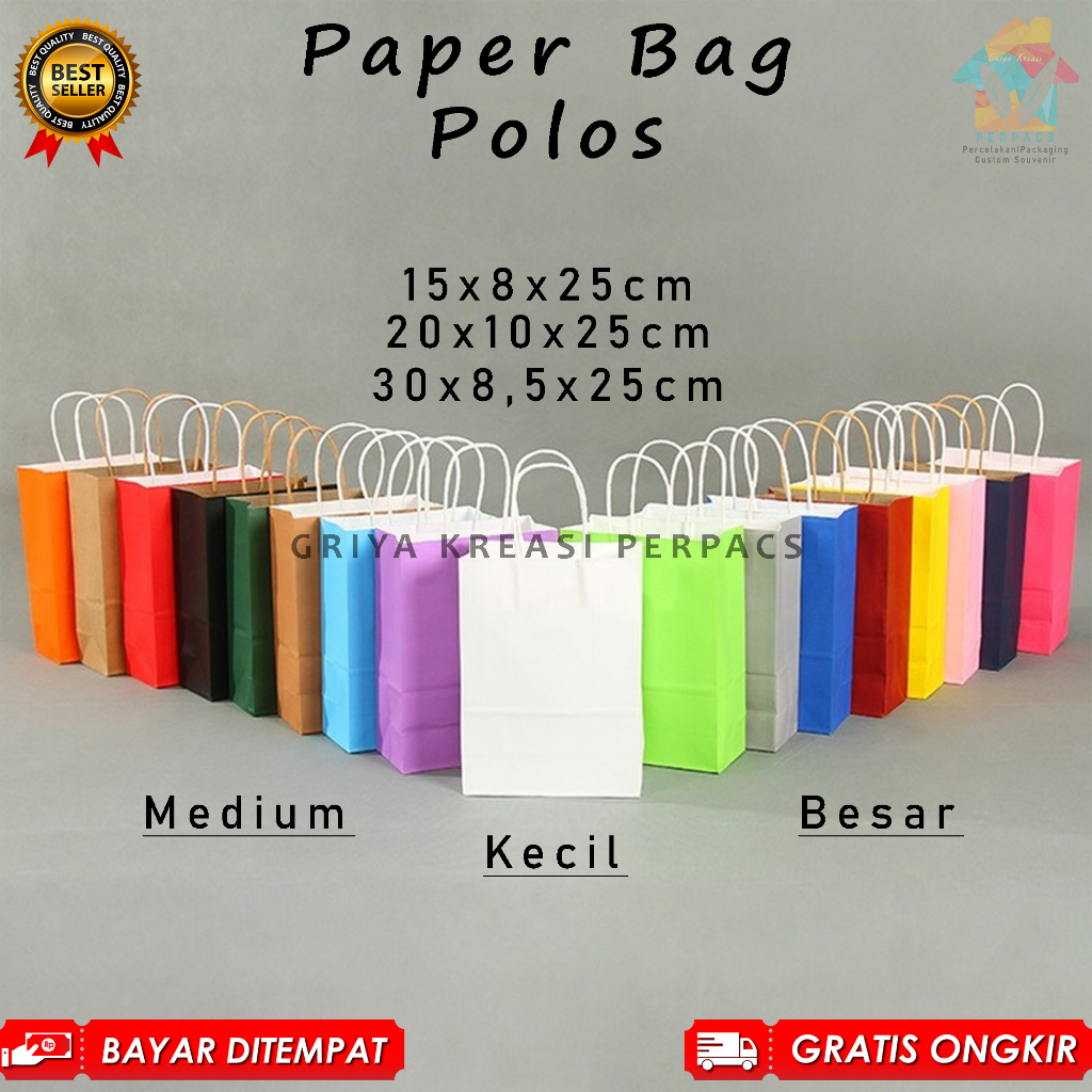 

Paper Bag Polos | Tas Hajatan Nikahan Khitanan Ulangtahun griyaperpacs