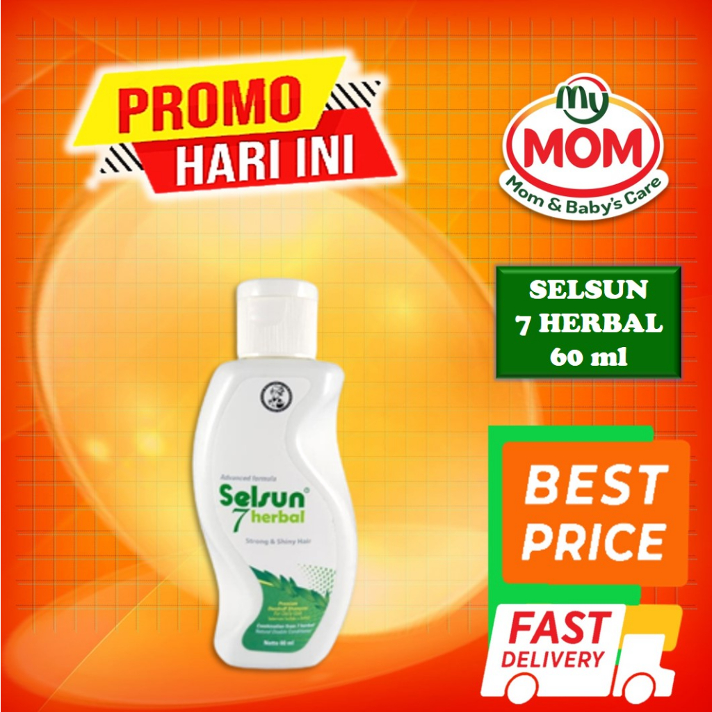 [BPOM] Shampoo Selsun 7 Herbal 60 ml / Shampo Selsun Seven Herbal 60ml / Sampo / Anti Ketombe / MY MOM