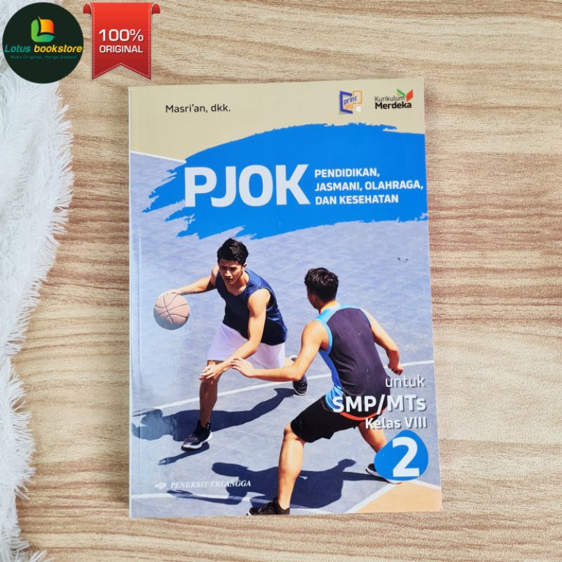 PJOK SMP Kelas 8 - Kurikulum Merdeka - Penerbit Erlangga - Buku Original