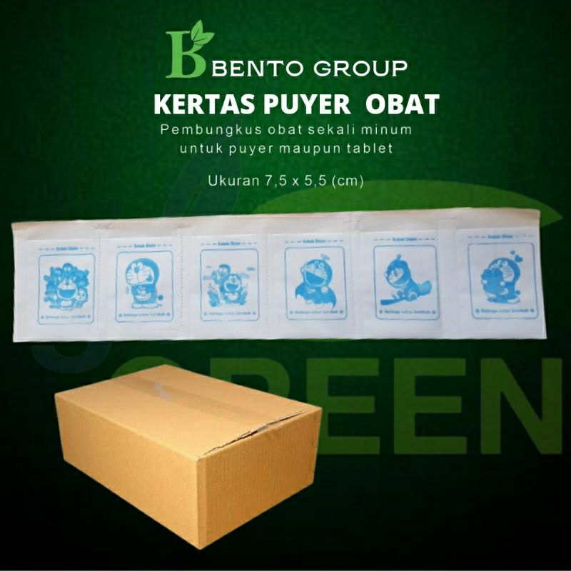Kertas Puyer obat Kartun 1 box isi 30.000 pcs