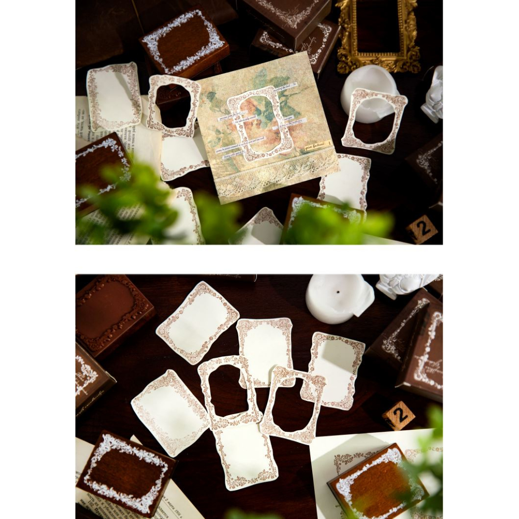 

LovelyCraft W01 ~ DIY Wooden Lace Border Series Ruer Stamp Stempel Kayu Vintage DIY bullet Journal,