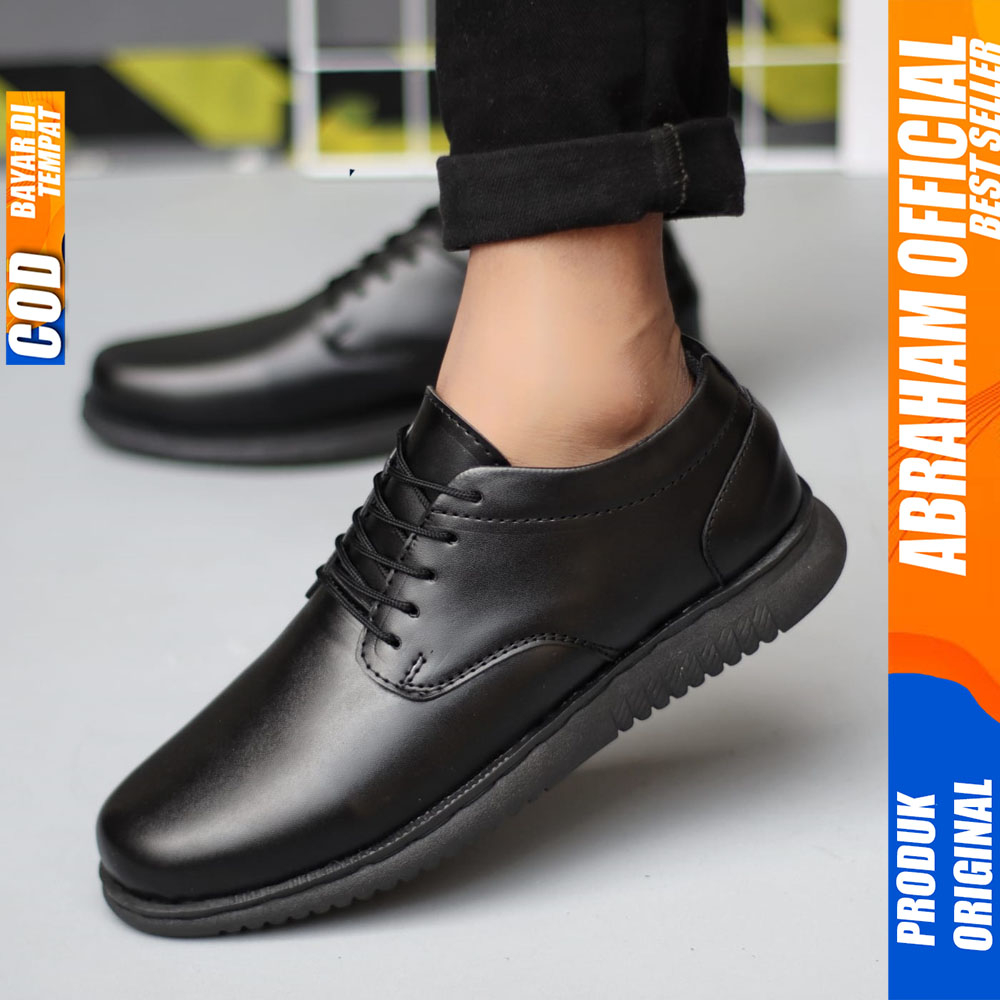 Sepatu Casual Oxford Formal Hitam Kerja Pantofel Pria