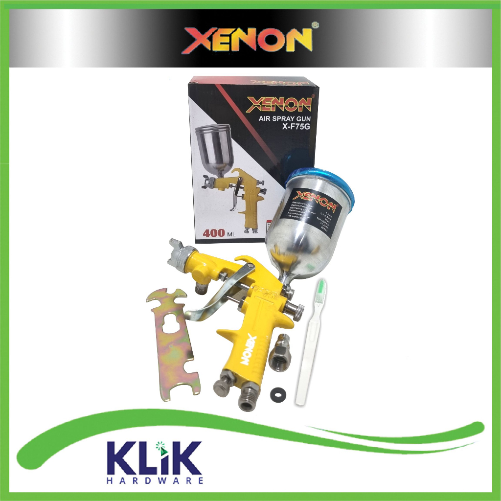 Xenon Spray Gun F75 Tabung Atas Spit Duco F75G Spet Cat F-75G Semprotan Cat 400 ml