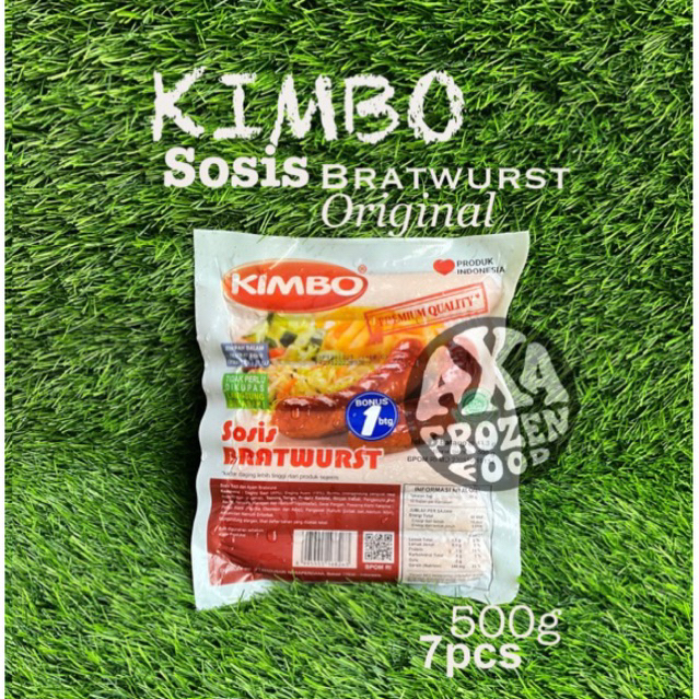 

SOSIS KIMBO BRATWURST ORIGINAL JUMBO ISI 6 500gr HALAL