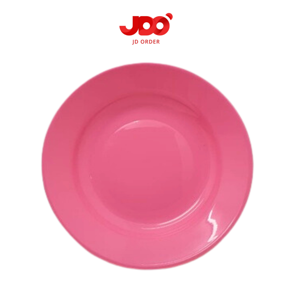 Piring Makan Bulat Pink Golden Sunkist PMB 199