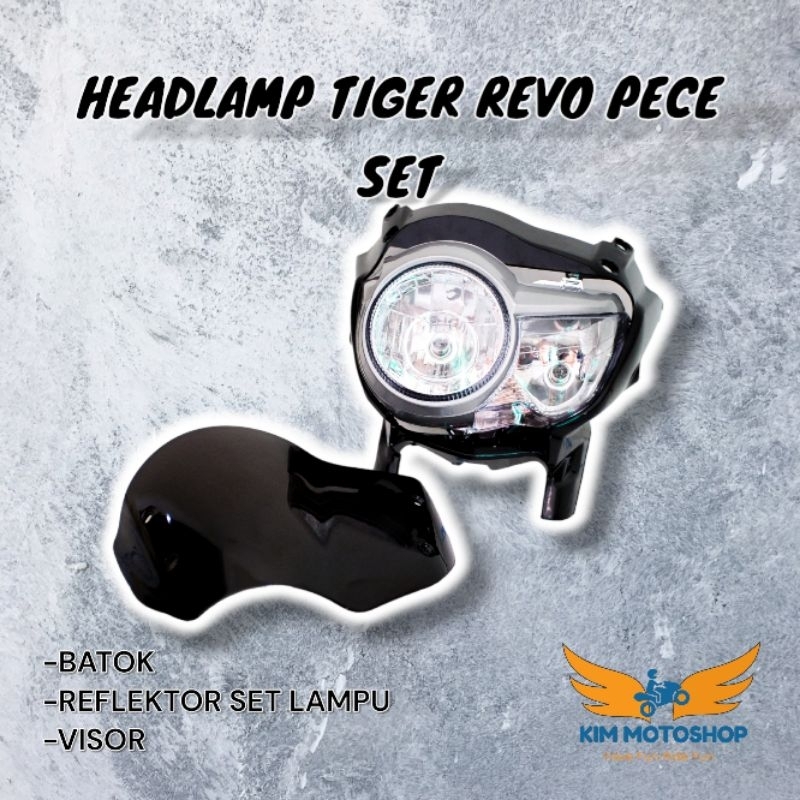 KIM - Headlamp totok kedok Batok Lampu Pece Set Tiger Revo Pece Set