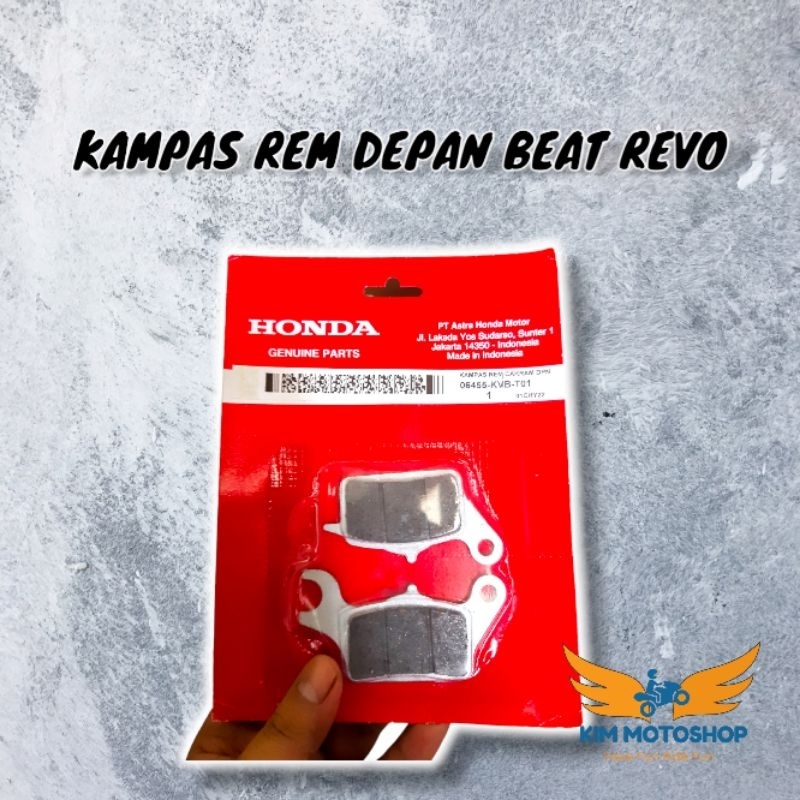 KIM - Kampas rem depan diskpad Honda Beat Revo Blade 110 Original