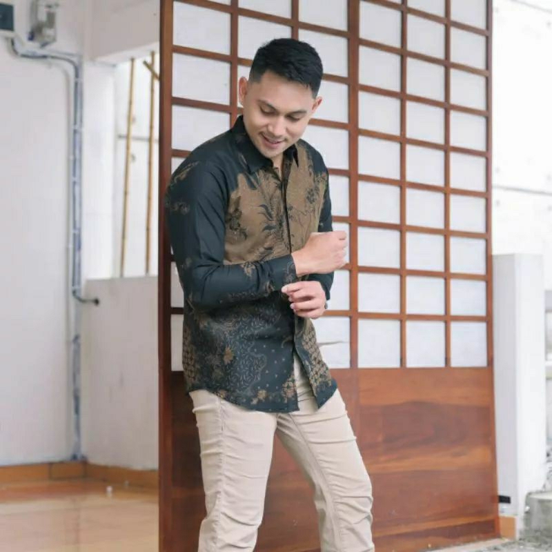 Lemah Teles Kemeja Batik Pria Premium Slimfit Katun Halus