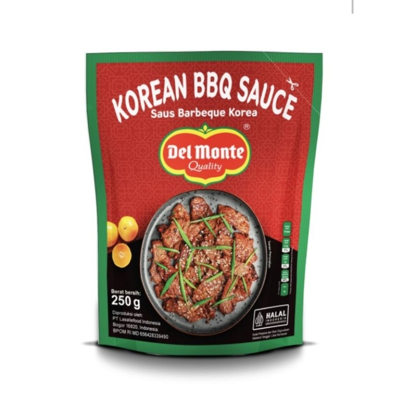 

DELMONTE KOREAN BBQ SAUCE 250GRAM SAUS BARBEQUE KOREA