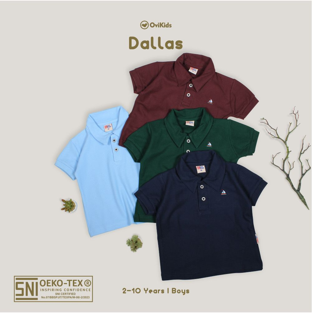 OVIKIDS - DALLAS - KEMEJA ANAK - BAJU POLO ANAK - KEMEJA BERKERAH ANAK