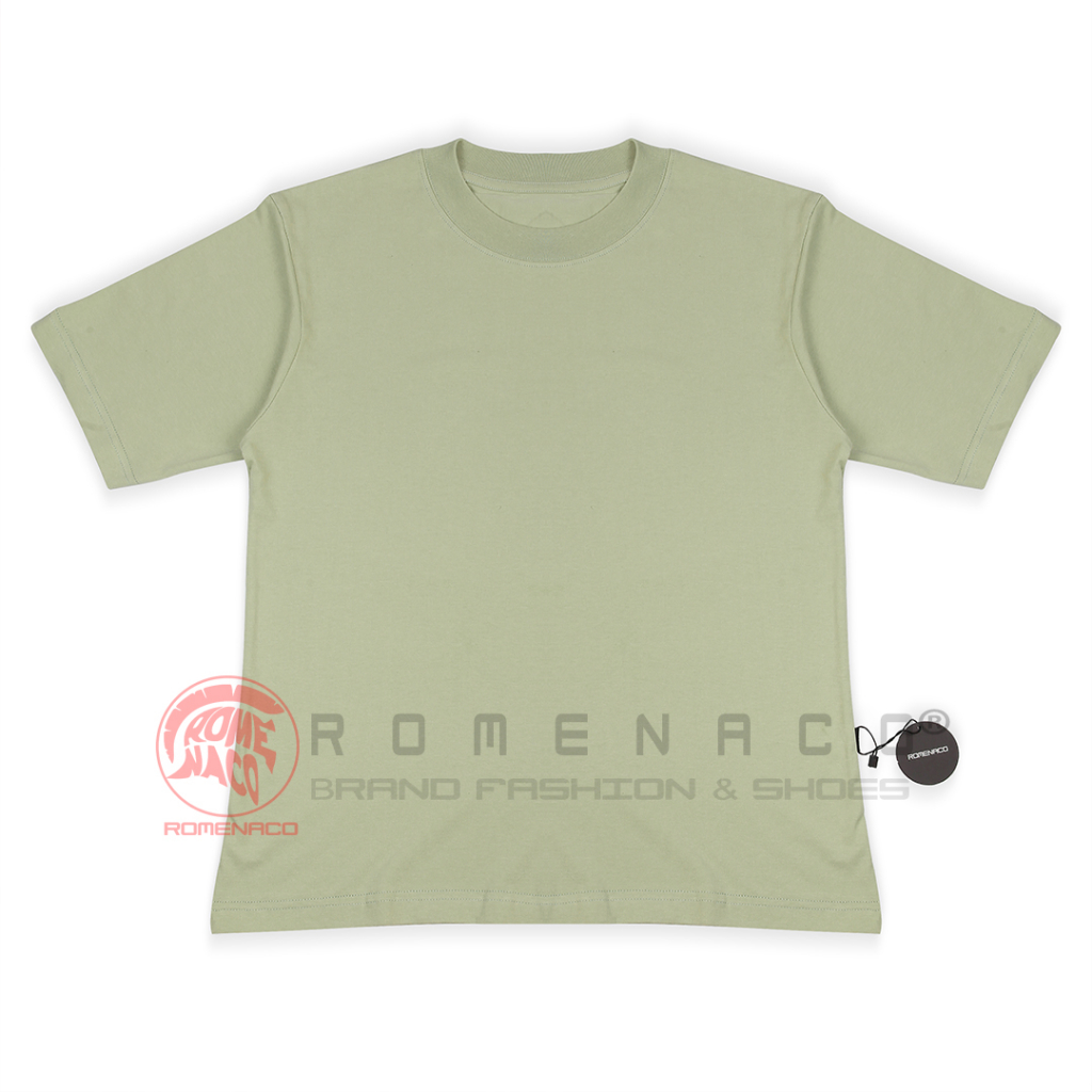 Romenaco Kaos All Size Wanita Warna Hijau Moss R139D