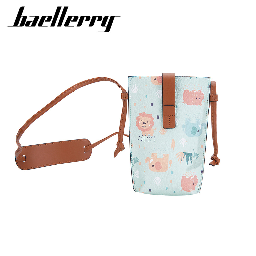 DOMPET WANITA SELEMPANG BAELLERRY ORIGINAL MOTIF ANIMAL LUCU MUAT HP KARTU UANG SLING BAG CEWEK KEKINIAN REVITA WA732B3 REMAJA MURAH BATAM PREMIUM BRANDED