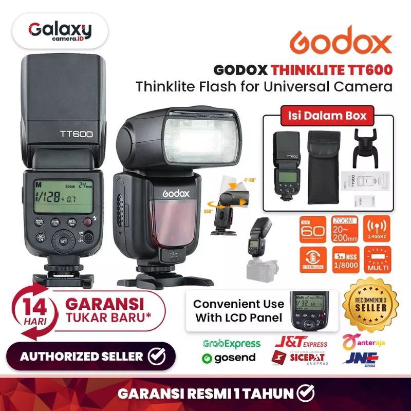 GODOX TT600 UNIVERSAL/ FLASH GODOX CANON NIKON  FUJIFILM SONY