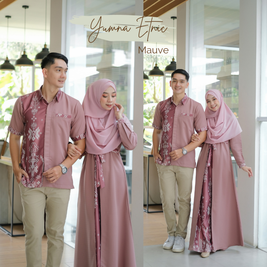 Baju Muslim Couple Yumna Etnic Jumbo