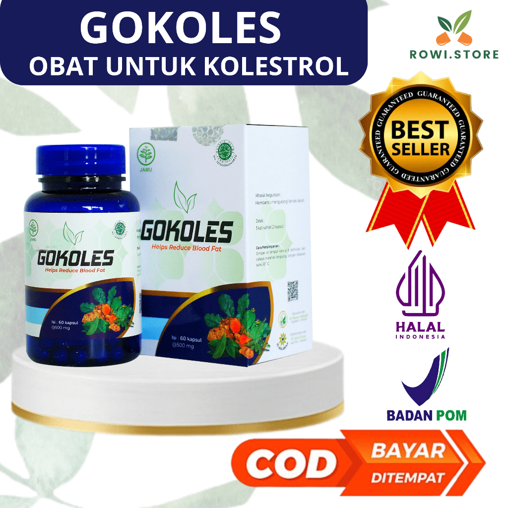 GOKOLES OBAT KOLESTEROL | OBAT LEMAK DARAH