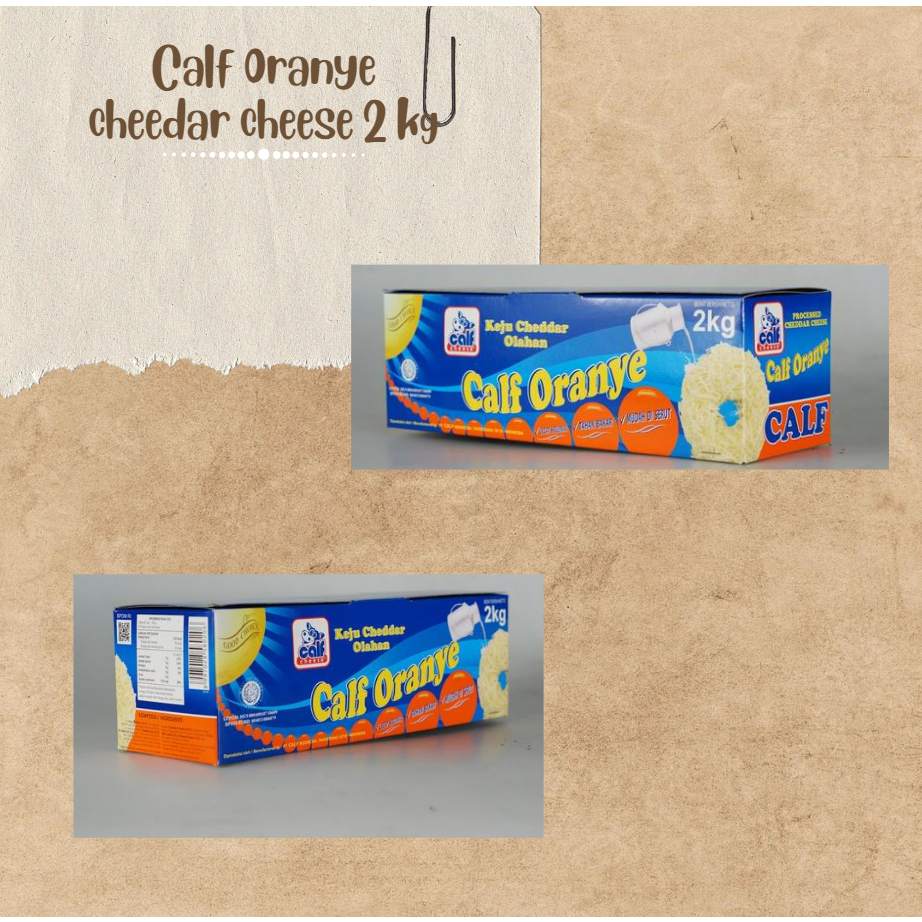 

keju cheedar cheese calf orange 2kg