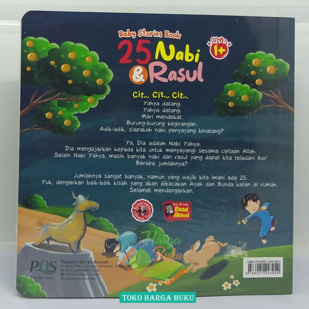 

RB 25 Nabi dan Rasul Boardbook Full Color Buku Anak Kisah Dua Puluh Lima Nabi Bergambar Baby Stories