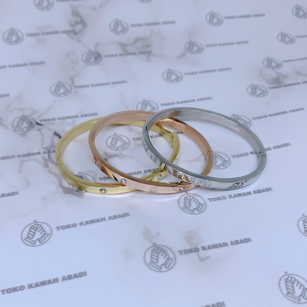 3Pcs Gelang Tangan Anak Titanium Model Bangle *24