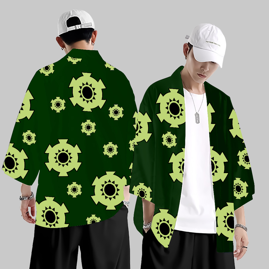 Kimono Haori ANIME JEPANG RORONOA ZORO WANO ONE PIECE