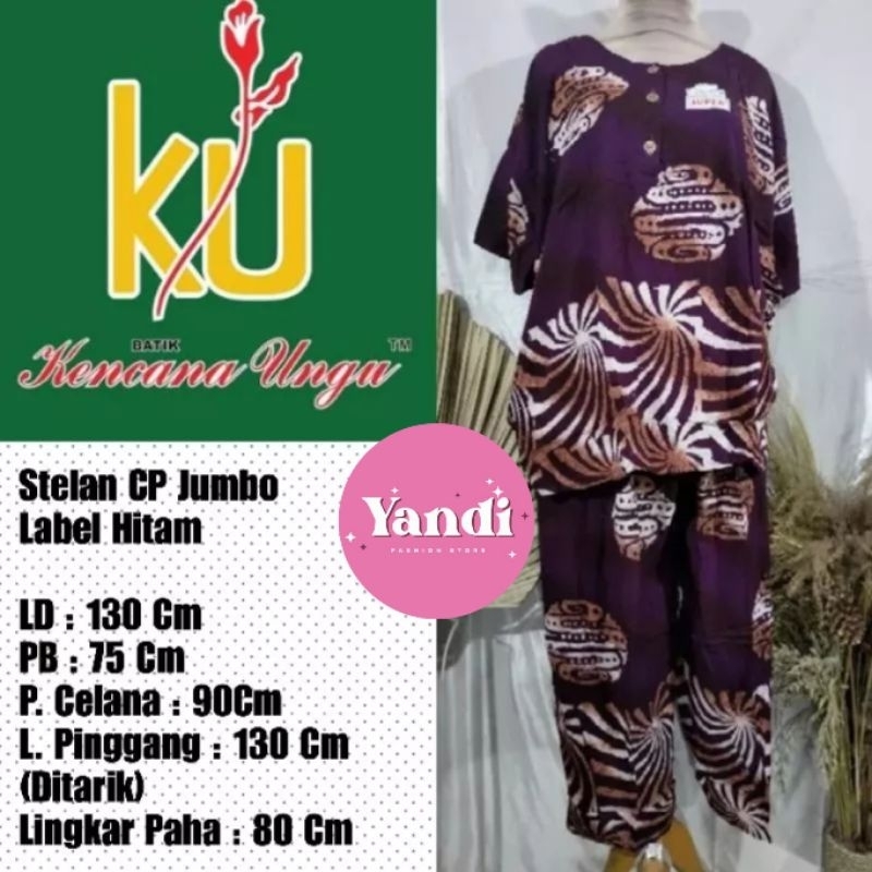 KENCANA UNGU ORI STELAN CP JUMBO LD 130 CM LABEL HITAM.