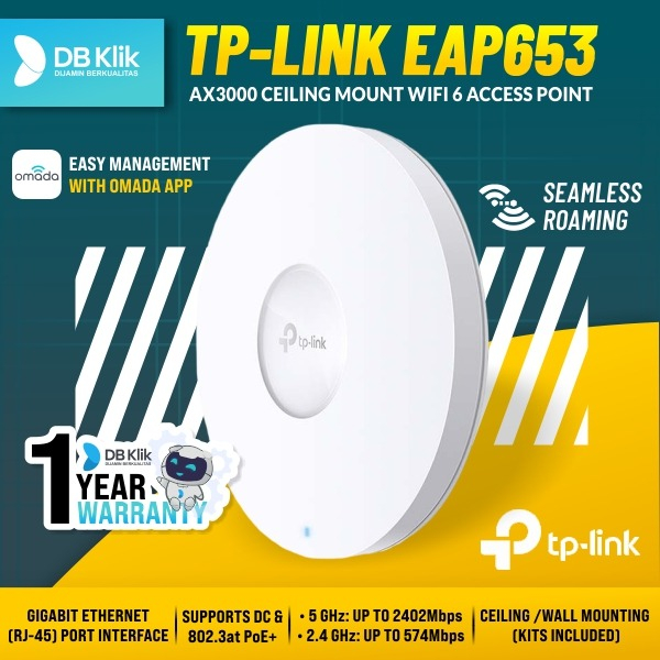 Access Point Tp-Link Eap653 AX3000 Ceiling Mount WiFi 6 - Eap 653