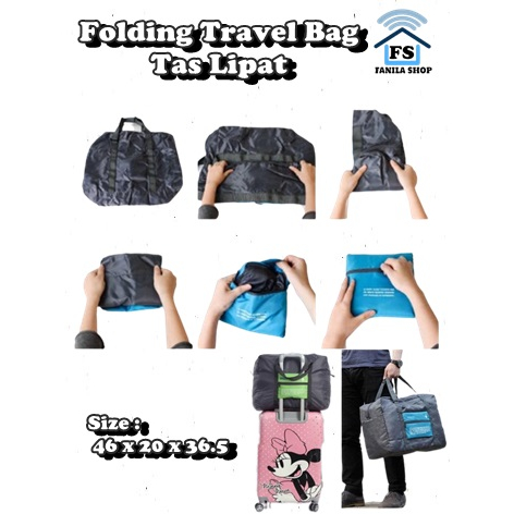 Folding Travel Bag Tas Lipat Tas Kait Koper Tangan Tas Traveling Tas Wisata