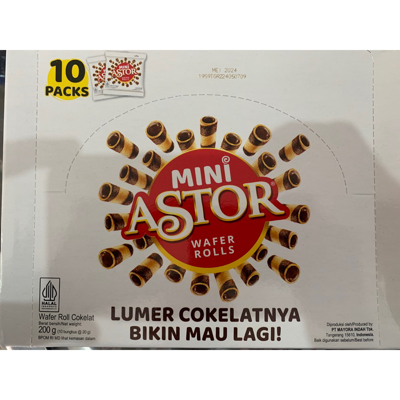 

MINI ASTOR WAFER ROLL COKLAT 200GRAM