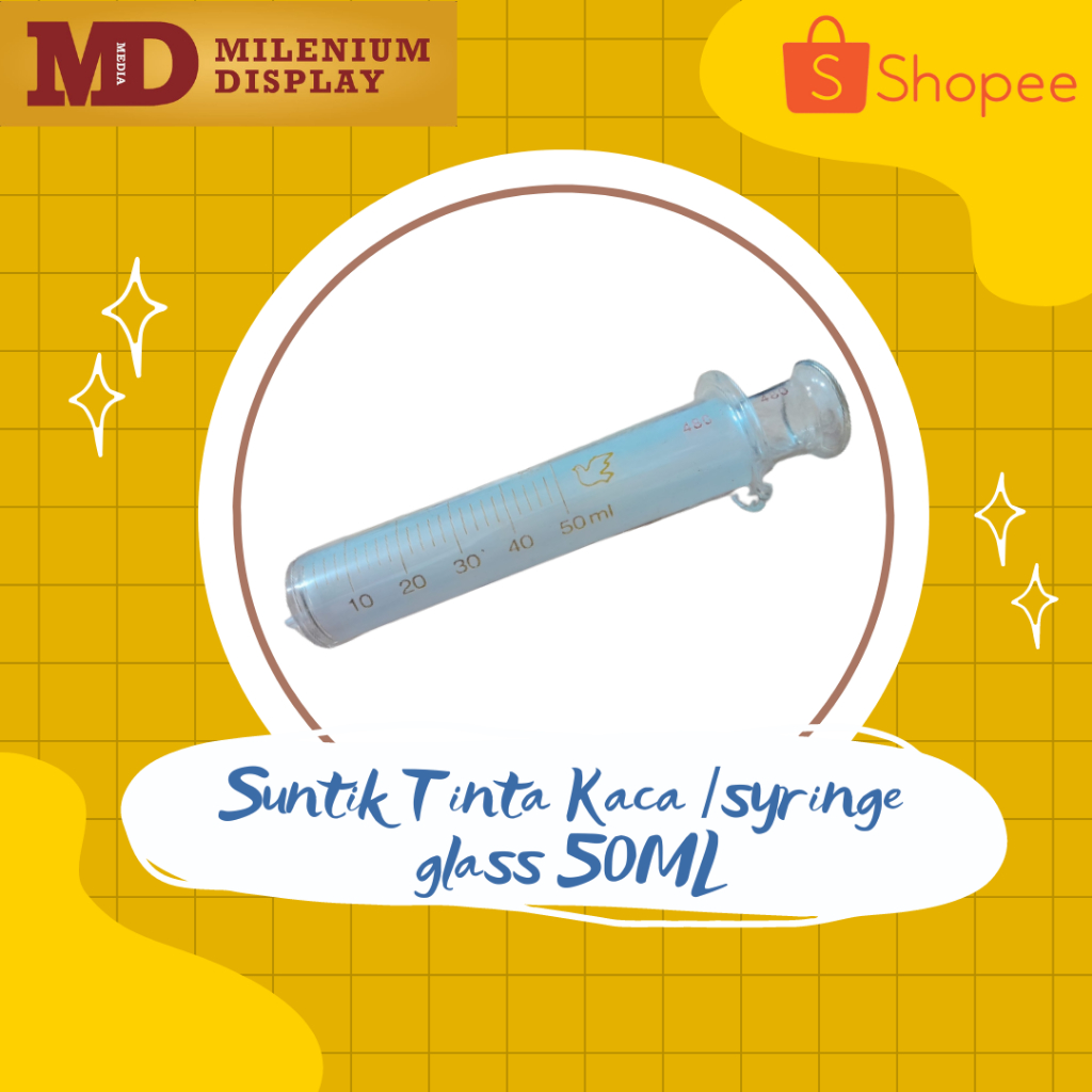 Suntik Tinta Kaca /syringe glass 50ML