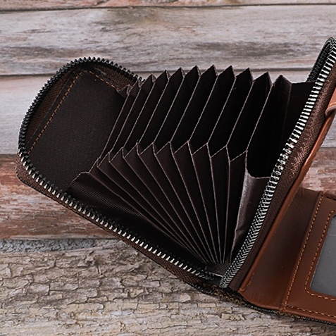 DOMPET KARTU PRIA KULIT PREMIUM CARD HOLDER RESLETING IMPORT COKLAT WA751B7 COWOK KEREN REMAJA KEKINIAN DELACANE DEWASA DISTRO SIMPLE FASHION BRANDED BATAM