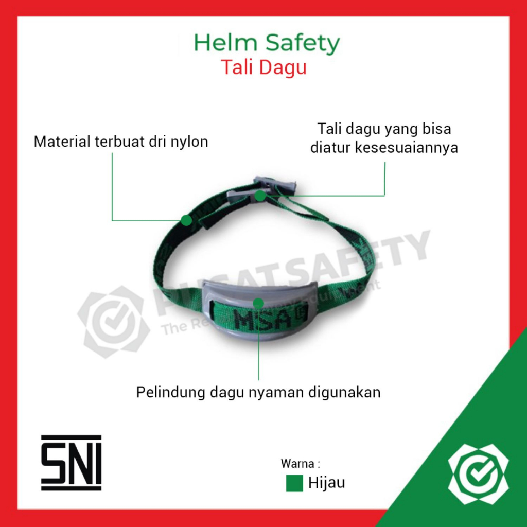 Tali Dagu Chinstrap Helm MSA Nylon Lokal