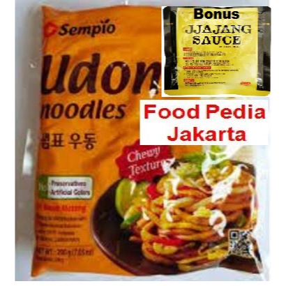 

Udon Noodle / Mie Udon Sempio 200 GR Paket 5 pcs Bonus Sauce Jjajang
