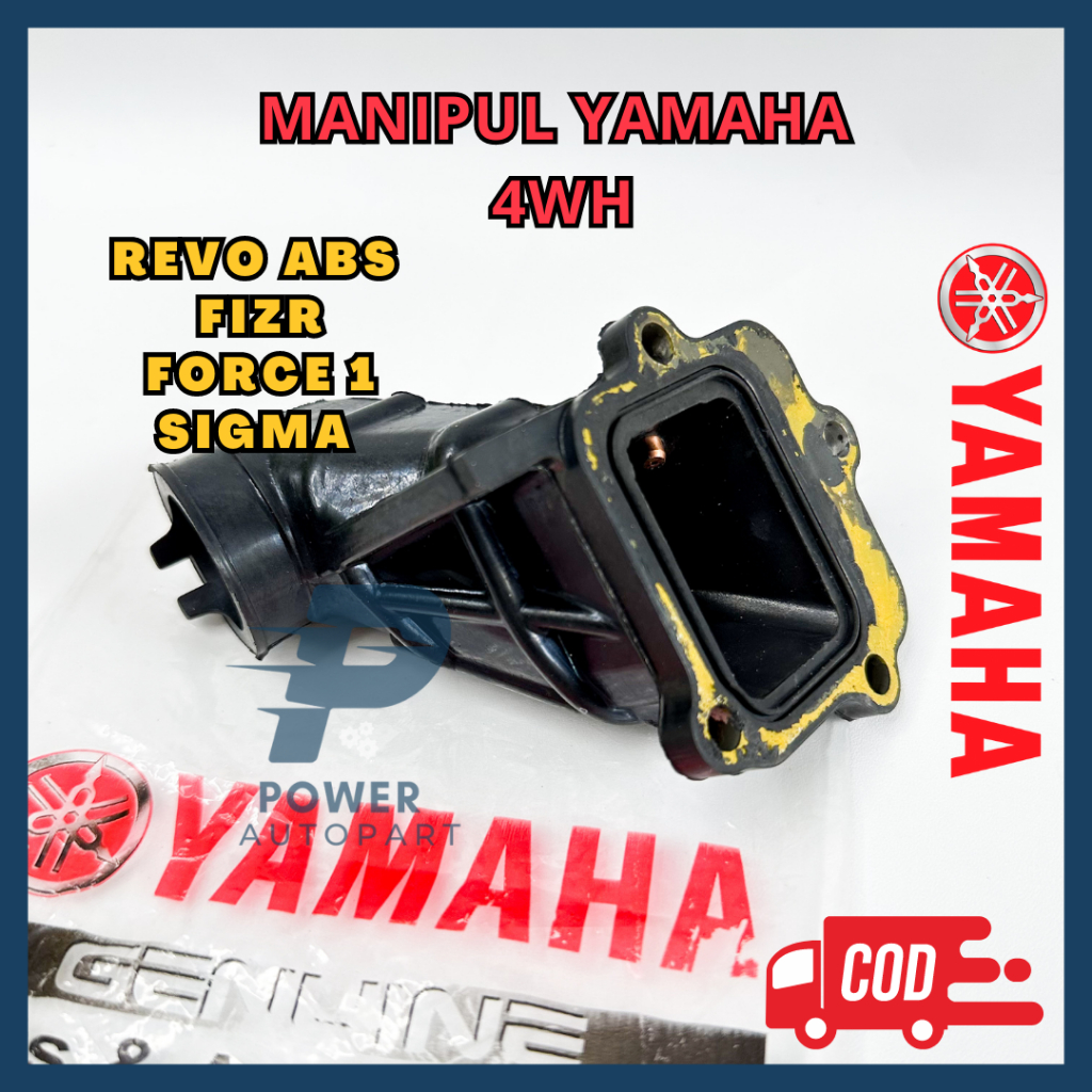MANIPUL INTAKE KARBU MOTOR REVO ABS, F1ZR, FORCE 1 YAMAHA KUALITAS ORIGINAL - 4WH
