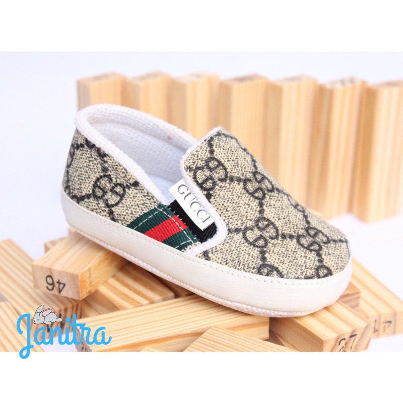 Sepatu Baby Gucy Prewalker 6-12 Bulan / Sepatu Sneakers Baby Walker / Sepatu Anak Bayi Newborn