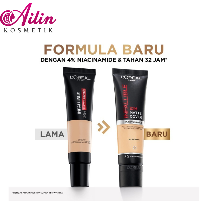 L'OREAL INFALLIBLE 32H MATTE COVER FOUNDATION SPF 25 PA+++ 30ML | Foundation By AILIN