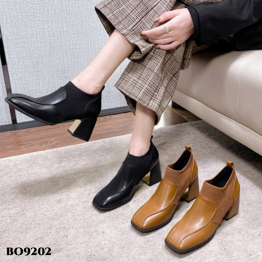 WYN SEPATU BOOTS HEELS KOREA BO9202