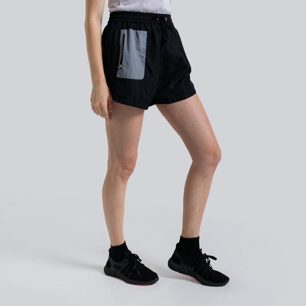 NOORE RUNNING - Erin Short - Black - Celana Olahraga Wanita