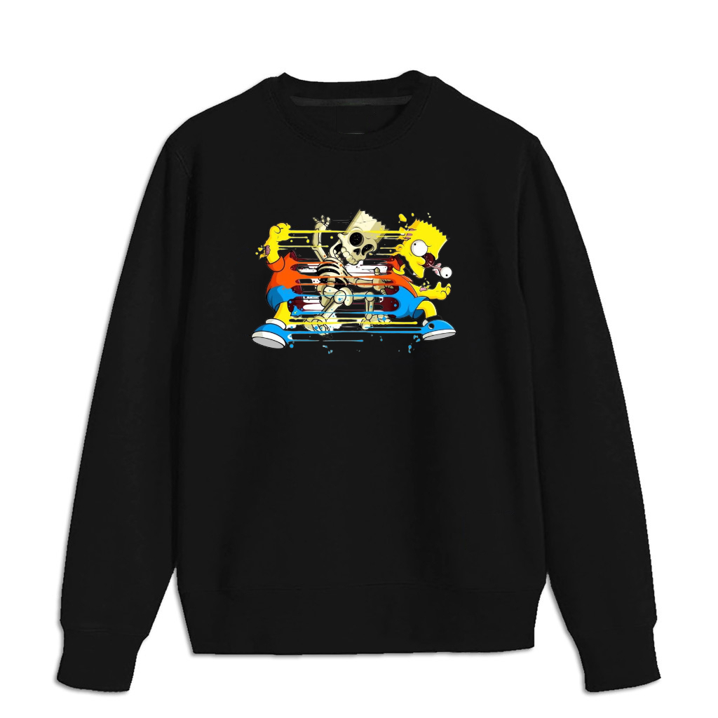 Simpsons| Crewneck pria Sweater Oblong warna Hitam Pria Wanita Hoodie Sweater Distro Unisex Bisa Reques ( Warna )