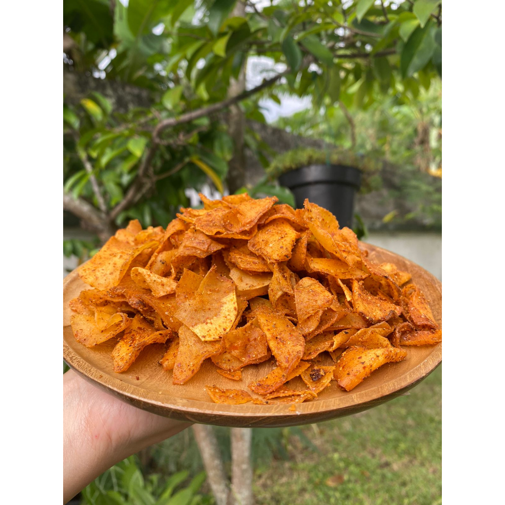 

KERIPIK PEDAS DAUN JERUK / KARI, ORIGINAL 250gr / KERIPIK SETAN PEDAS / CEMILAN RINGAN / SNACK