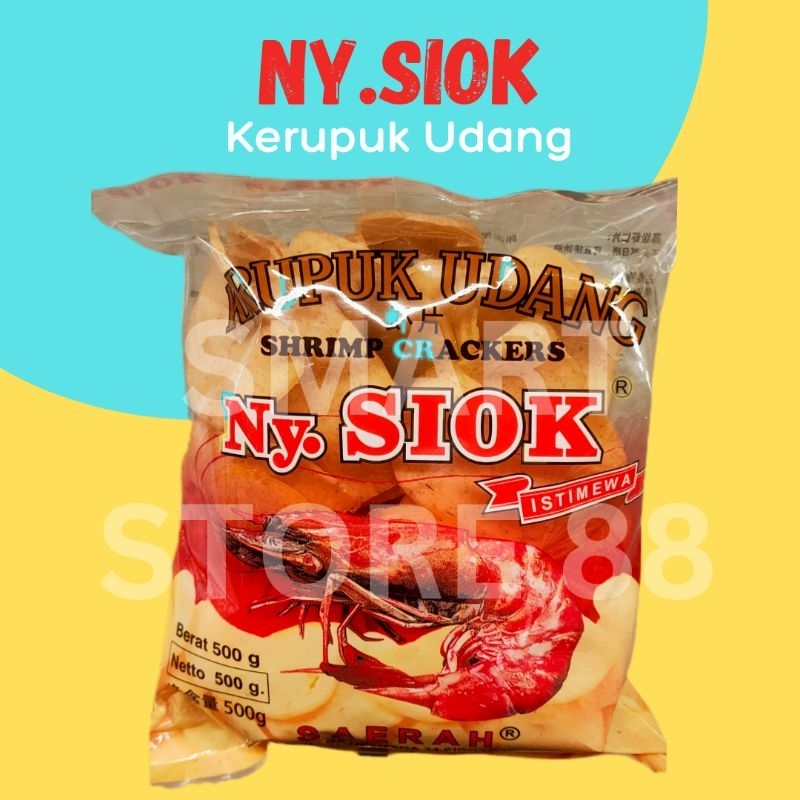 

NY SIOK KERUPUK UDANG BULAT 500GR NY.SIOK NYONYA SIOK