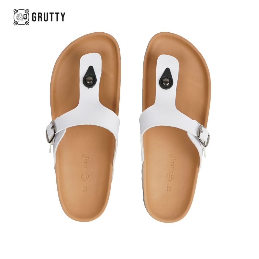 Sandal Wanita Jepit Sendal Slide Putih MS01 Anti Licin